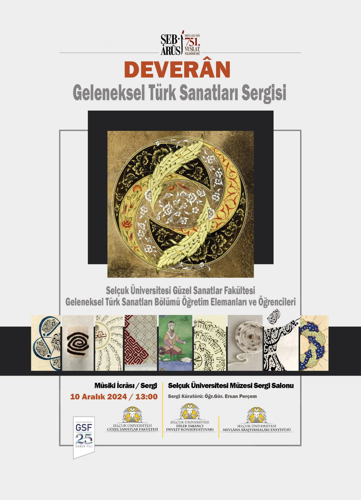 "DEVERAN Geleneksel Türk Sanatları Sergisi" SÜ Müzesinde